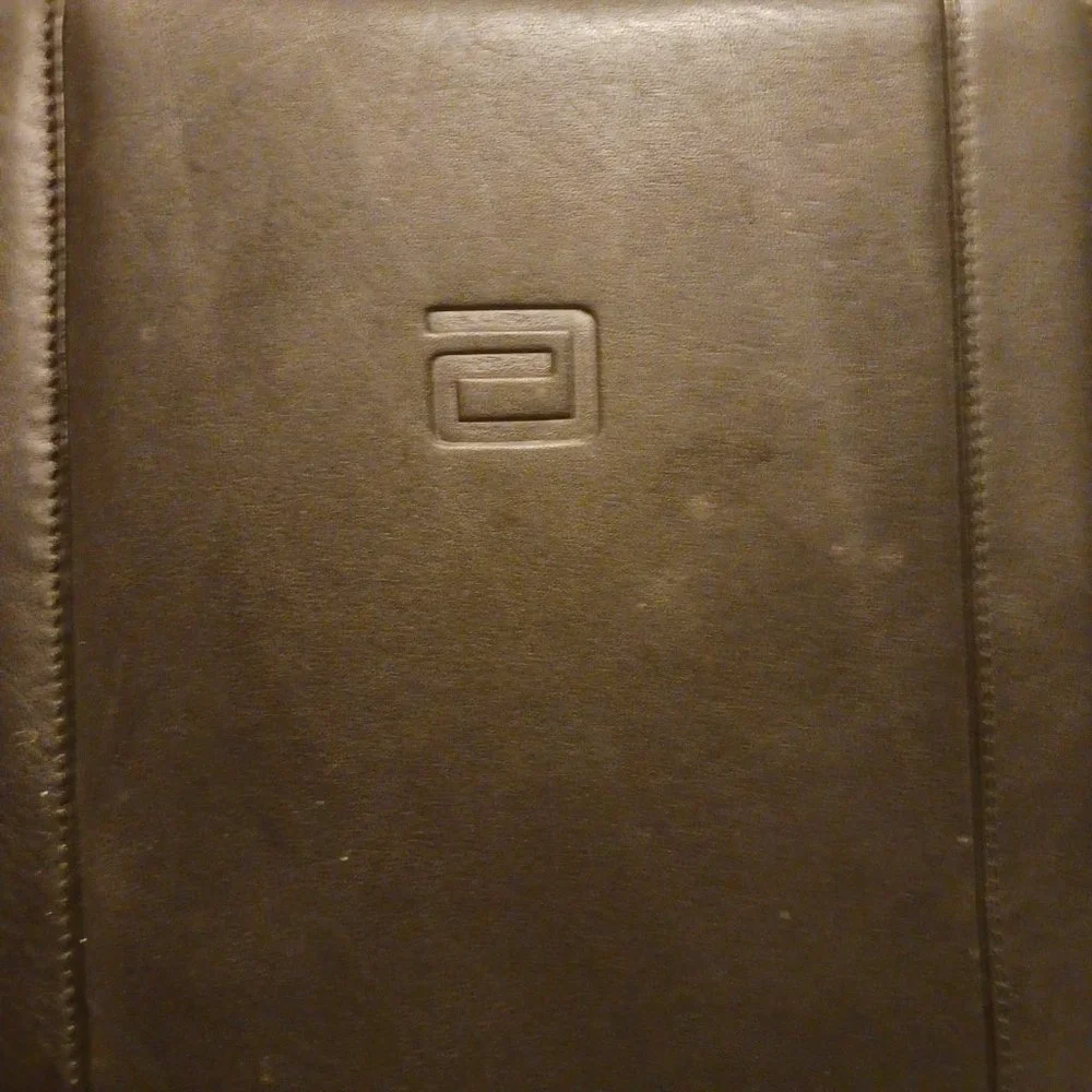 Black Leather Portfolio - 9 x 12.5